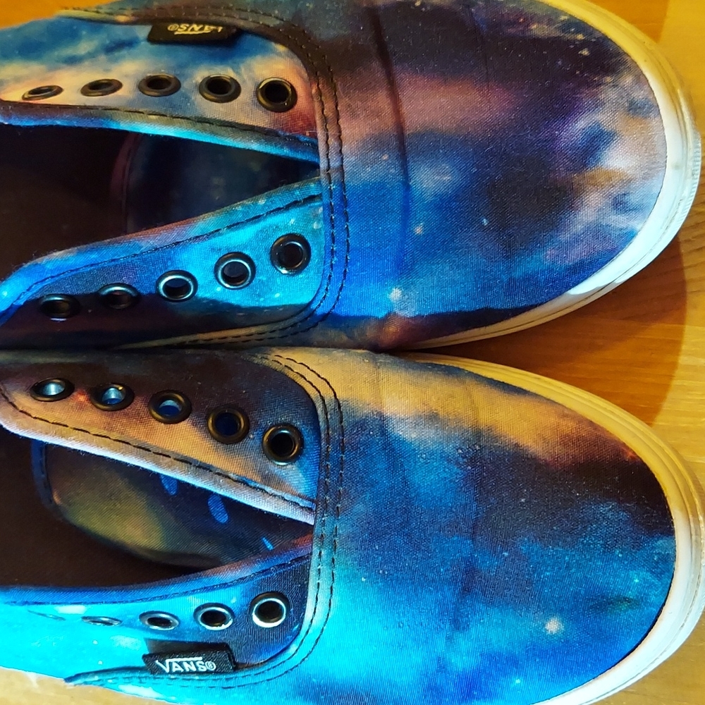 SOLD Galaxy Space Vans! Sz 8 women low top sneakers guc some scuffs adorable! - Picture 7 of 10